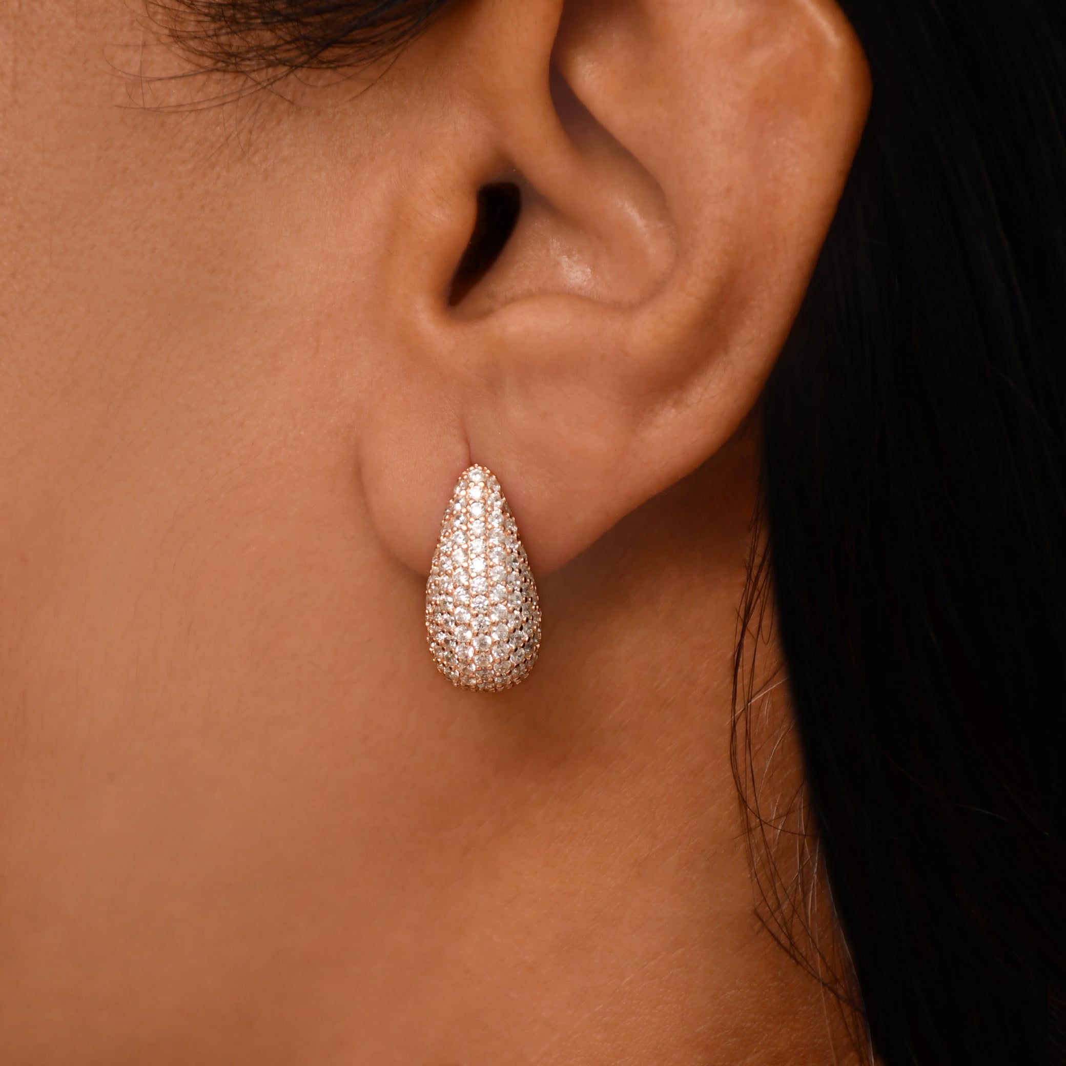Blush Teardrop Earrings