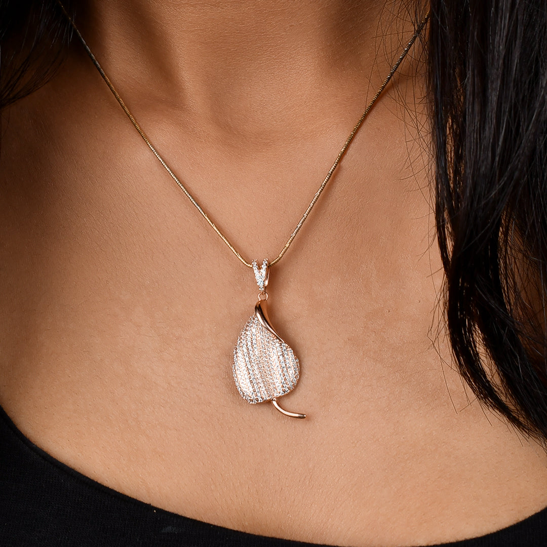 Golden Leaf Pendant
