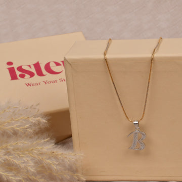 Initial Charm Pendant – B