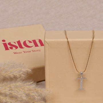 Initial Charm Pendant – T