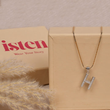 Initial Charm Pendant – H