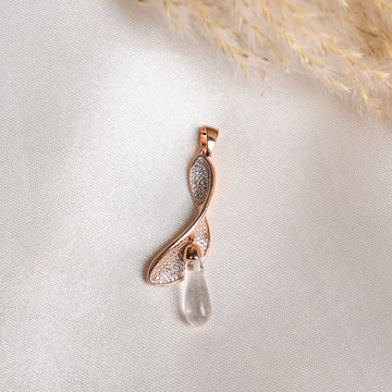 Crystal Twist Drop Pendant