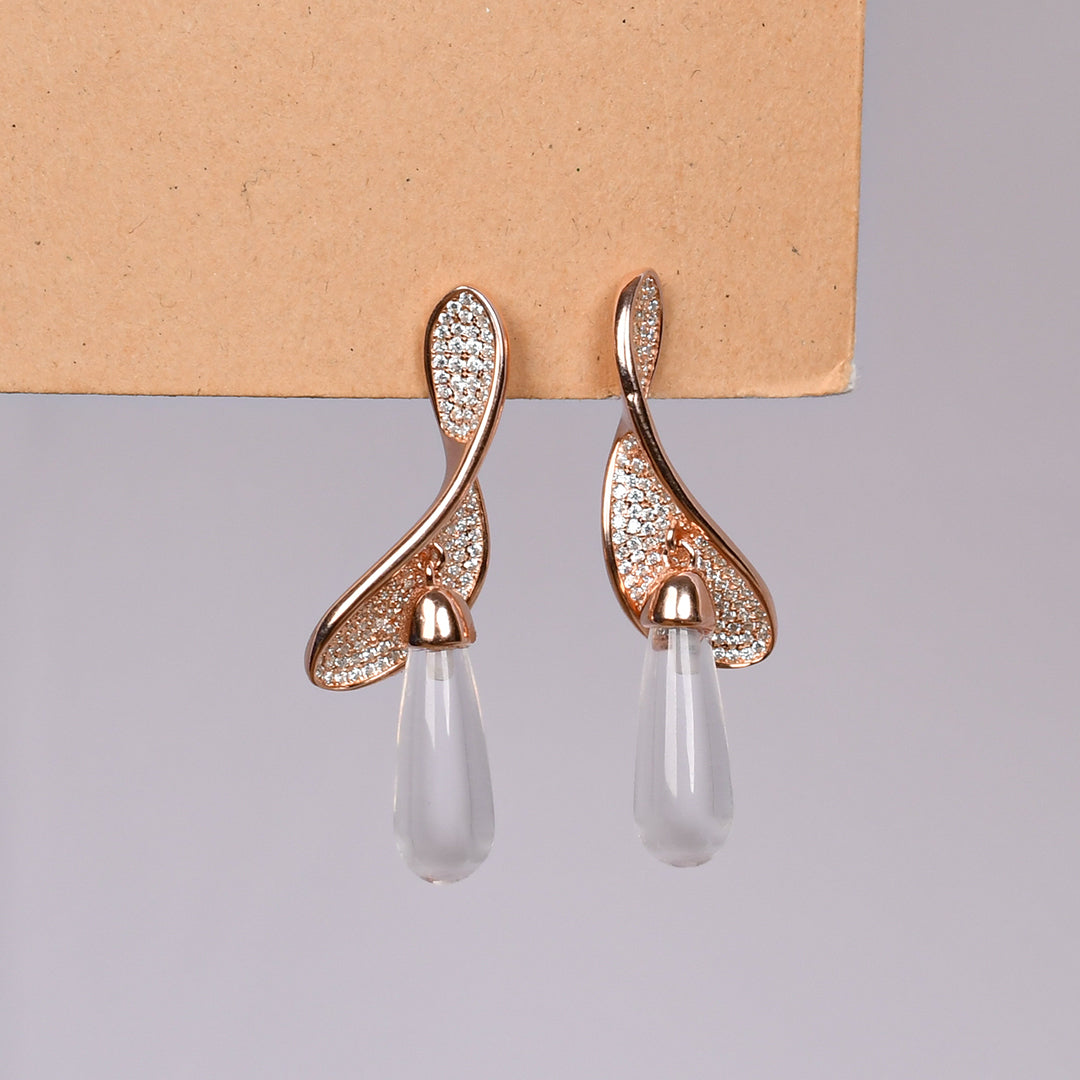Crystal Twist Drop Earring