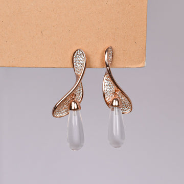 Crystal Twist Drop Earring