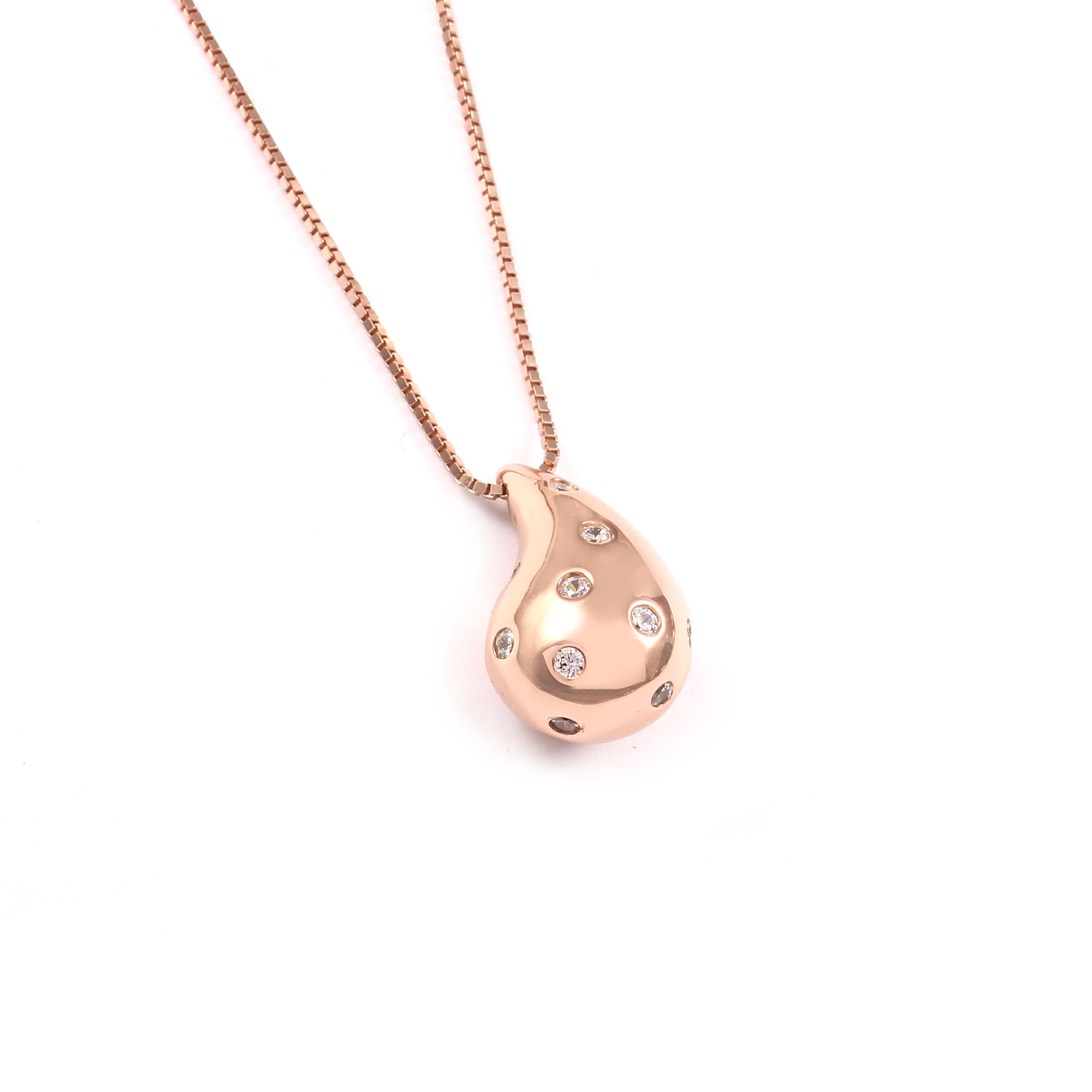 Rose Pebble Necklace