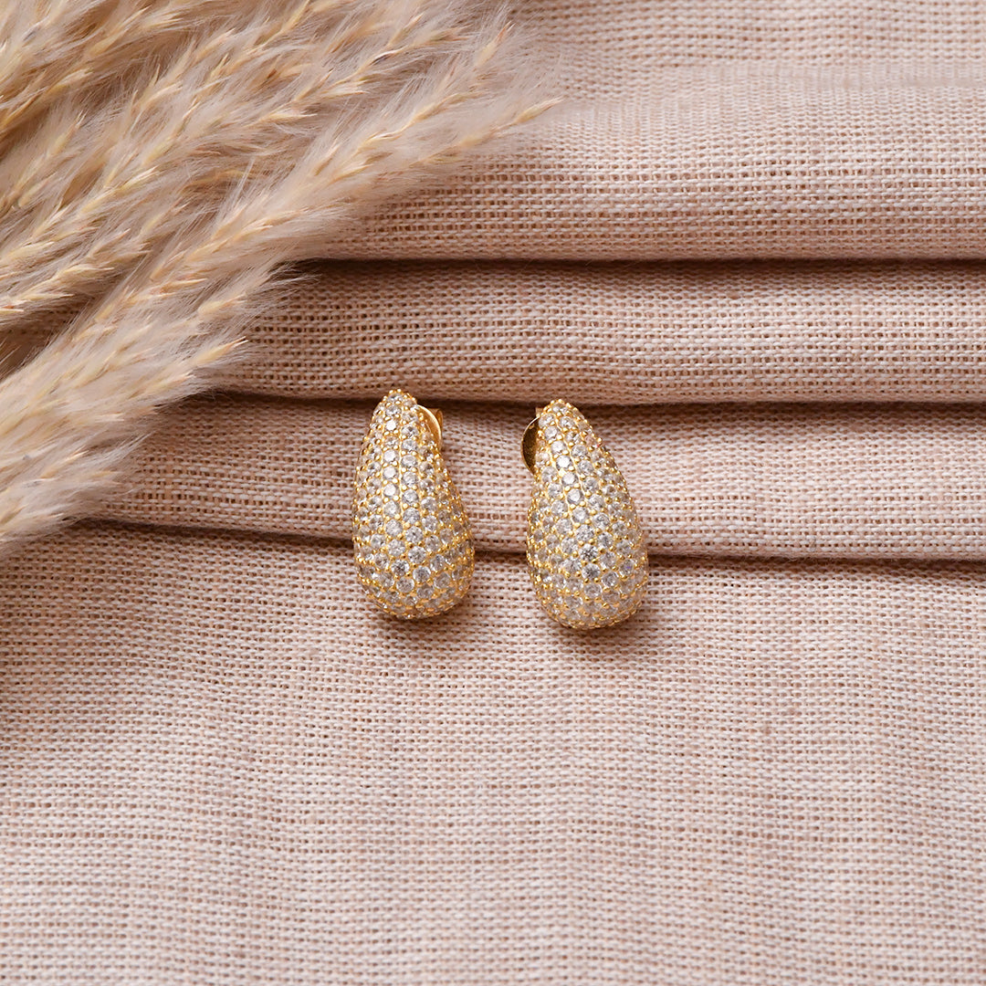 Frosted Teardrops Earrings