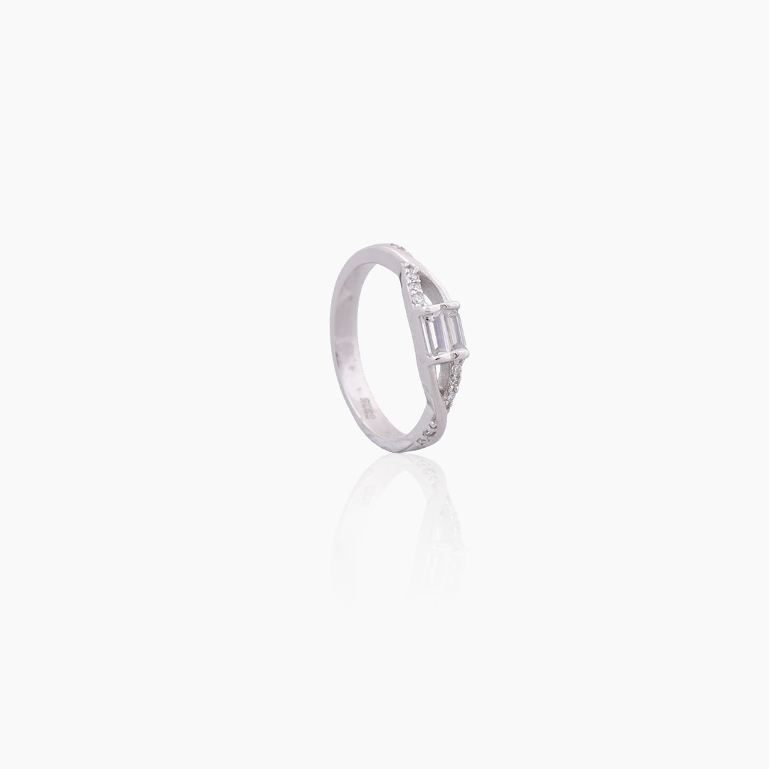 Glacial Baguette Ring