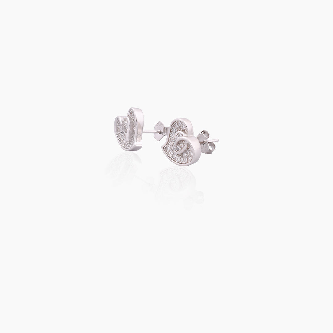 Bloom Heart Studs