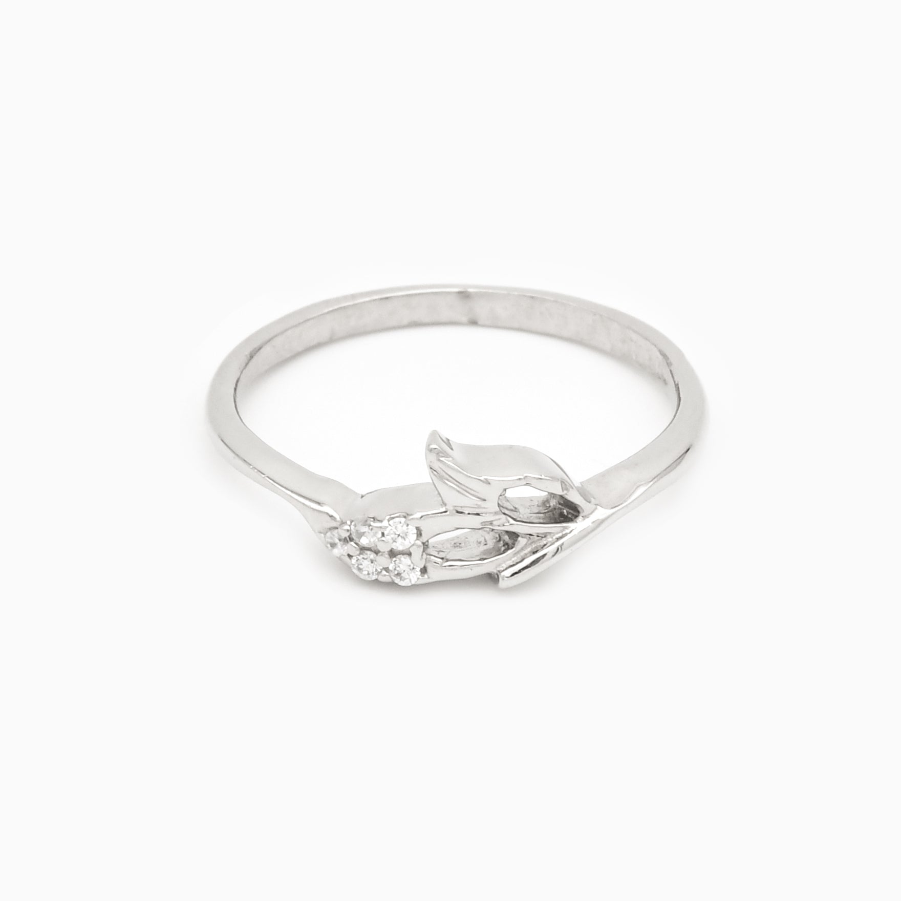Dewdrop Leaf Ring