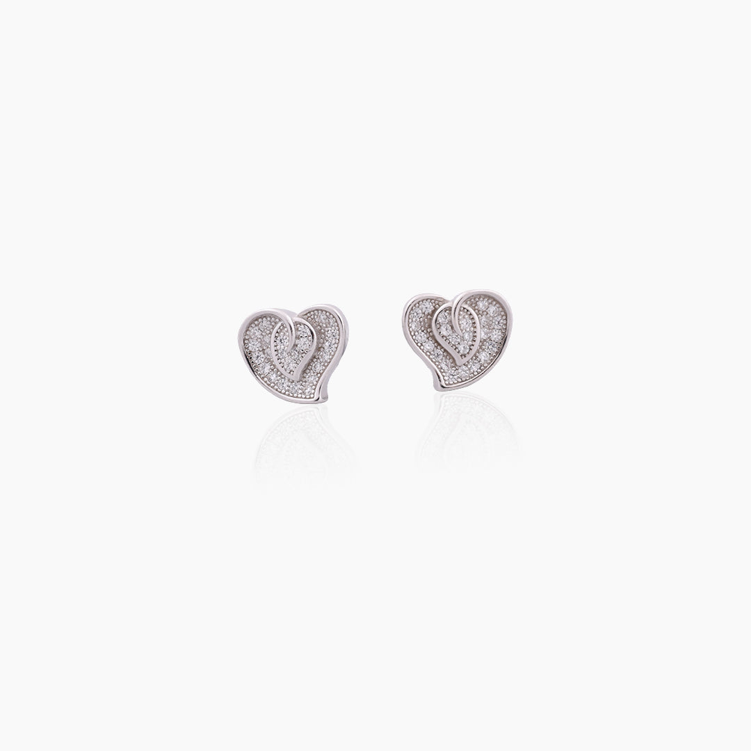 Bloom Heart Studs