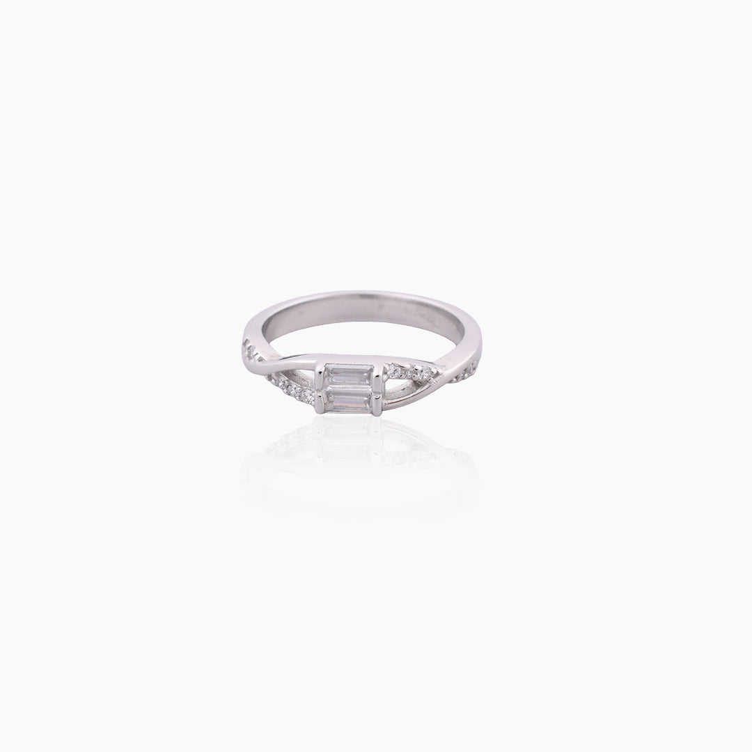 Glacial Baguette Ring