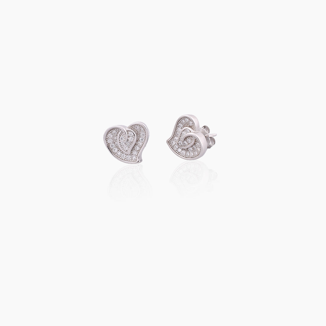 Bloom Heart Studs