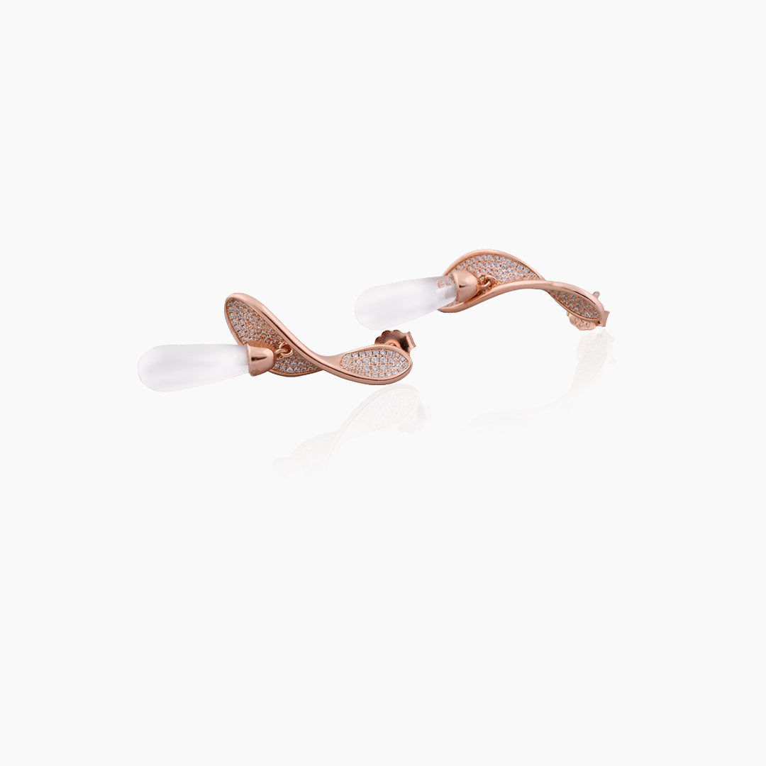 Crystal Twist Drop Earring