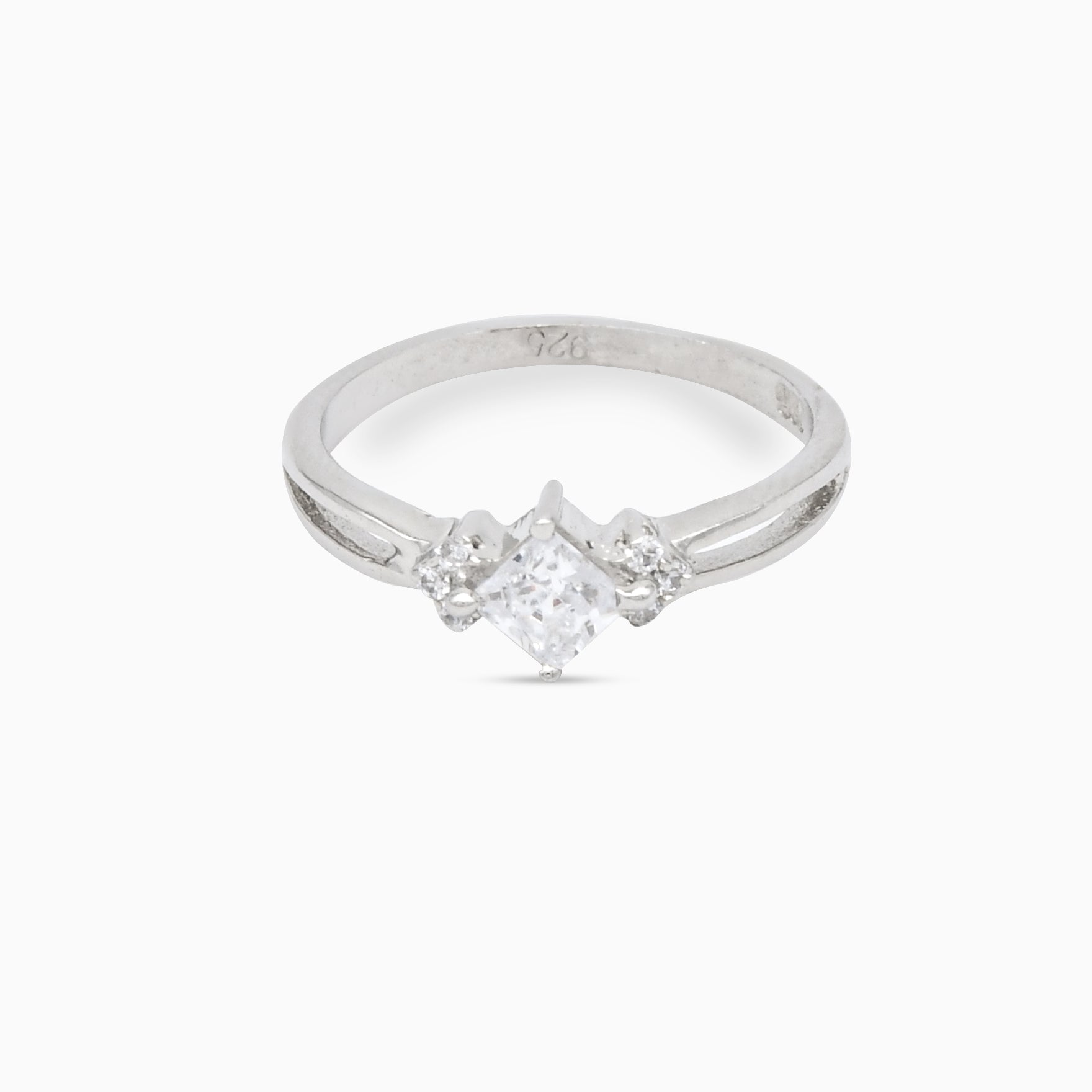 Princess Solitaire Ring