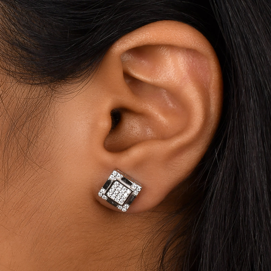 Prism Pave Studs