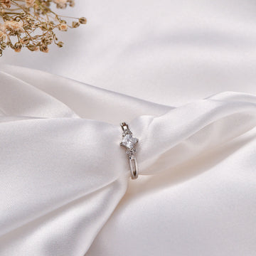 Princess Solitaire Ring