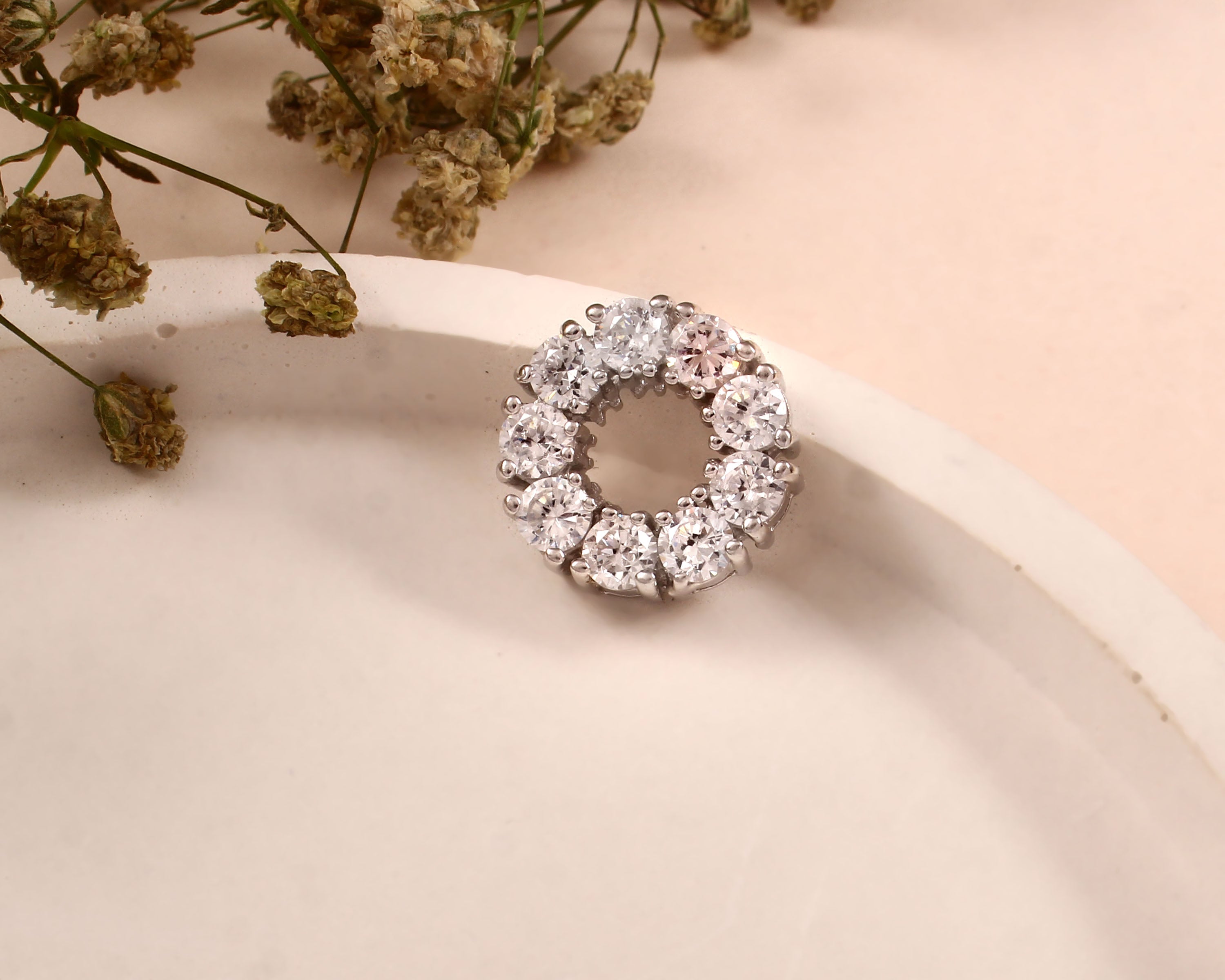 Diamond Halo Pendant