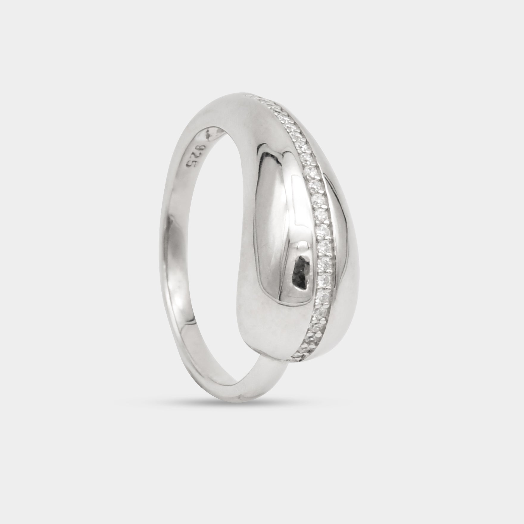 Moonlit Curve Ring