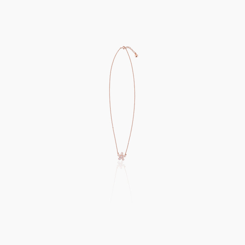 Rose Bloom Pendant Necklace