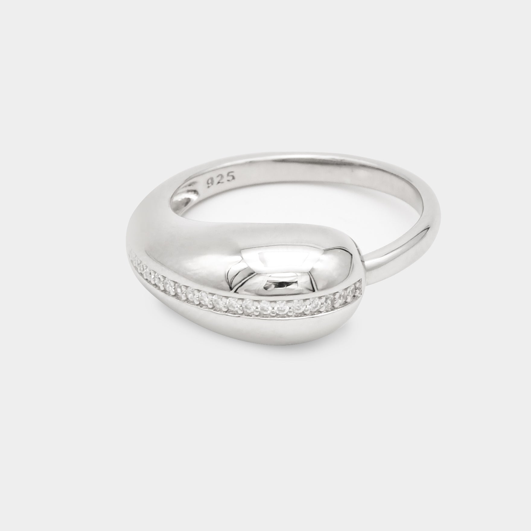 Moonlit Curve Ring