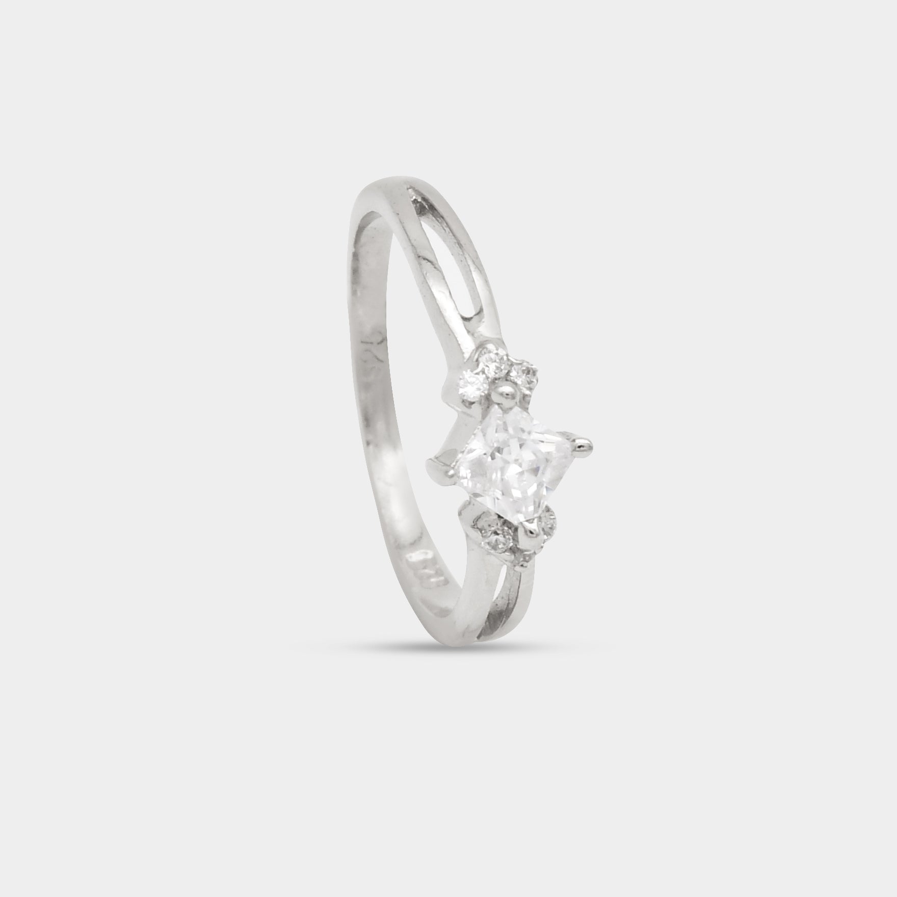 Princess Solitaire Ring