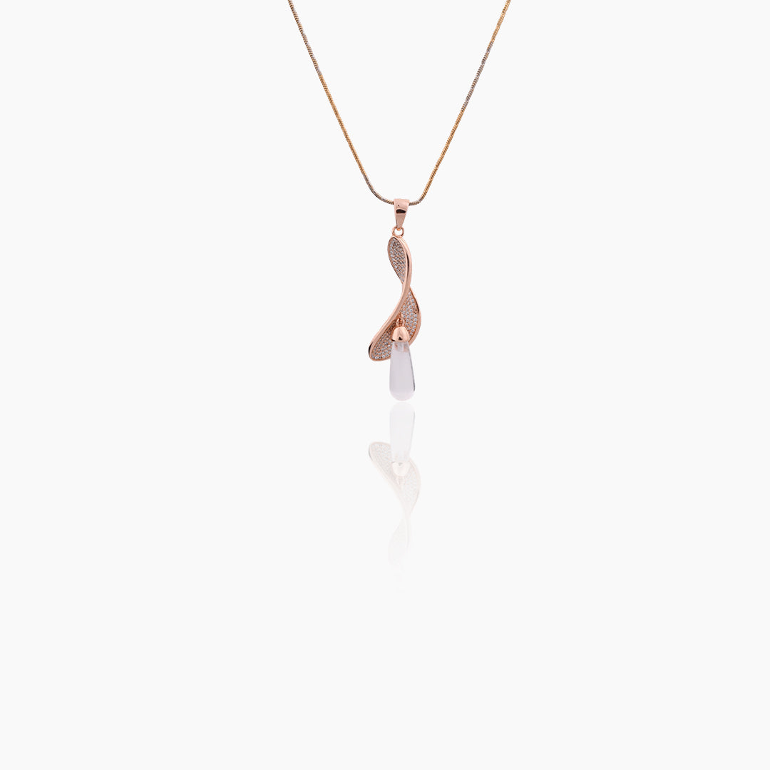 Crystal Twist Drop Pendant