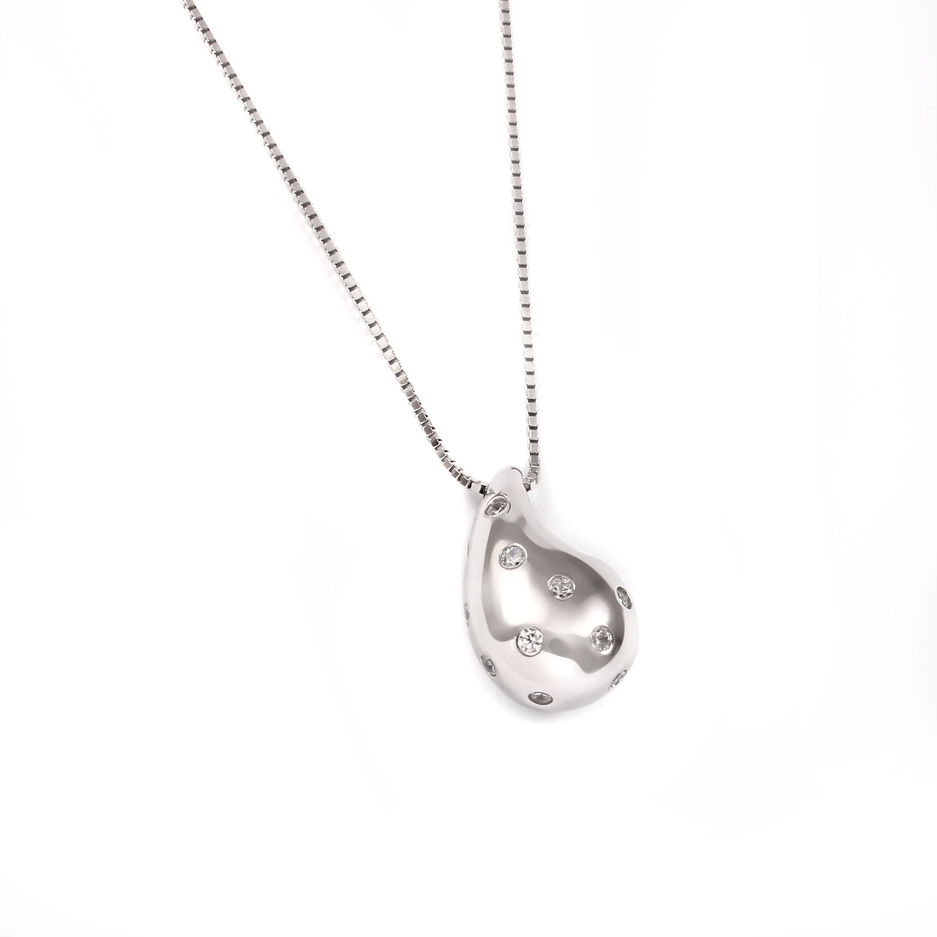 Silver Pebble Necklace