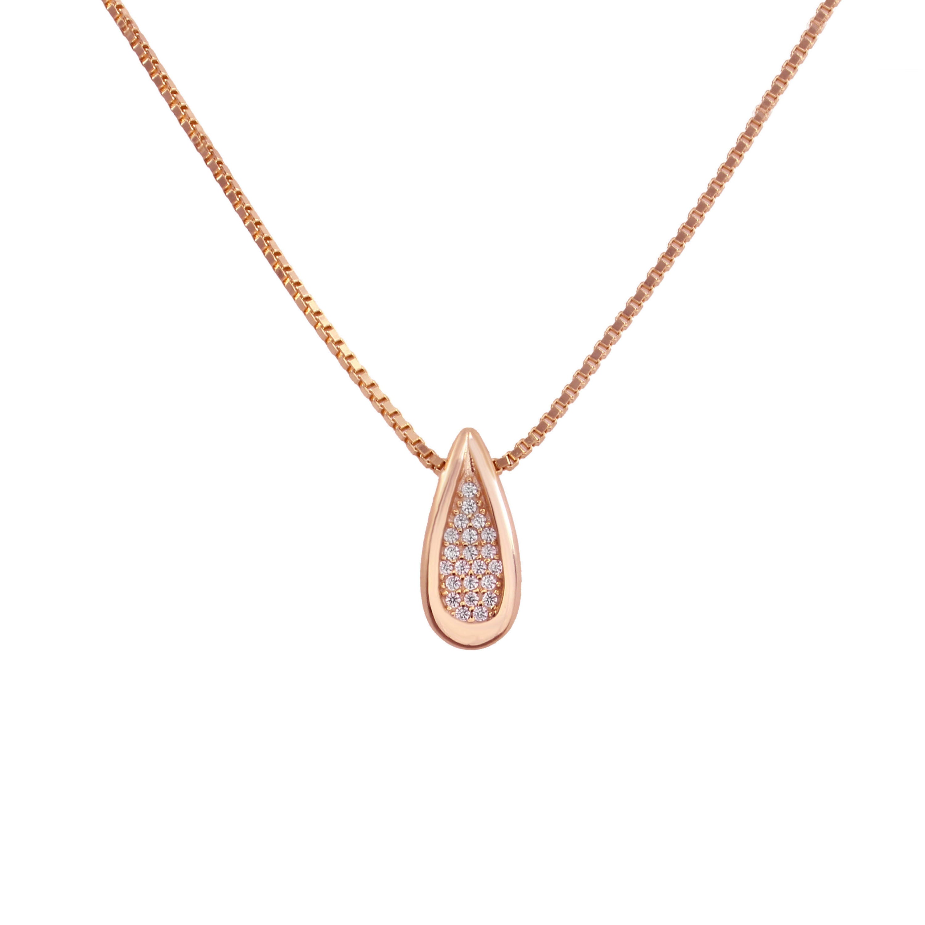 Rose Gold Drop Necklace