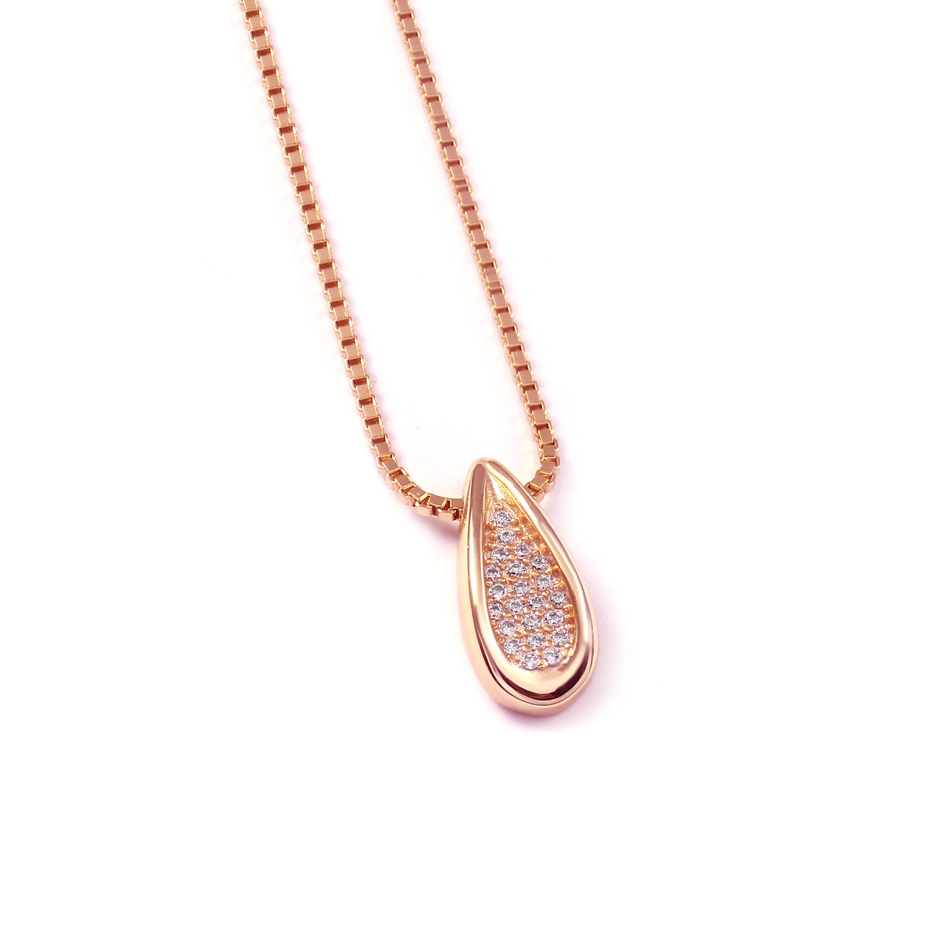 Rose Gold Drop Necklace